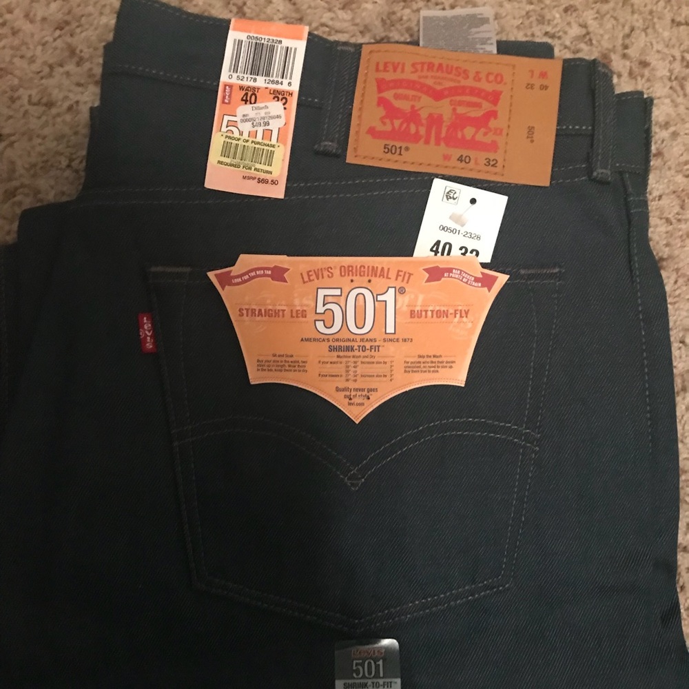 NWOT men’s Levi’s 501 Jeans